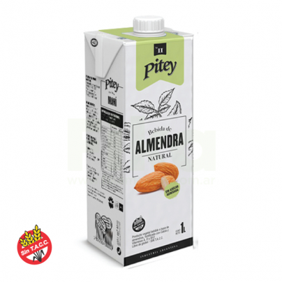 leche de almendras sin azucar 1litro pitey