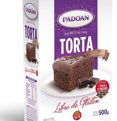 Premezcla para torta sabor chocolate Padoan 500gr